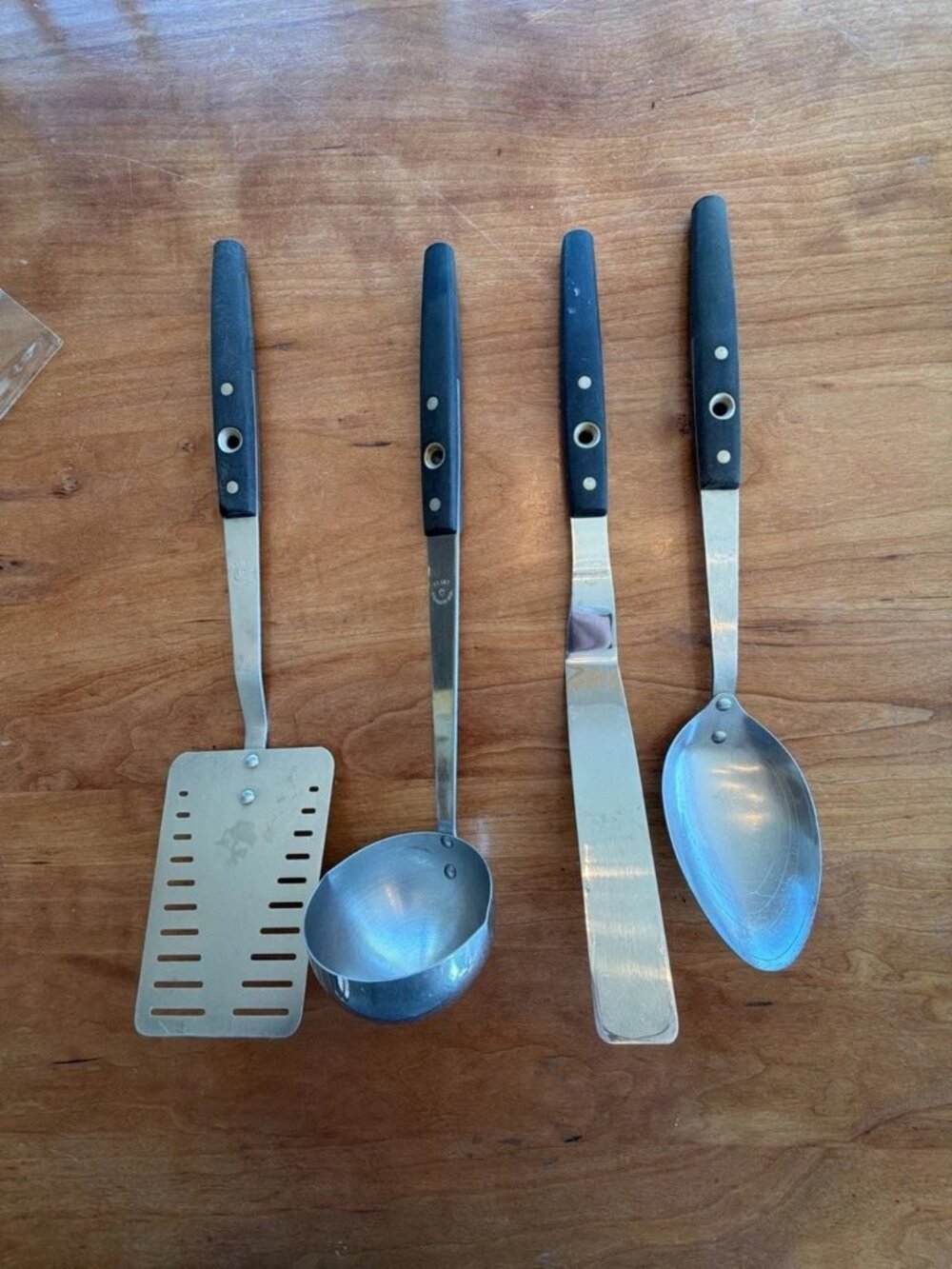 Vintage Flint Stainless USA Kitchen Utensil Set 4 Piece